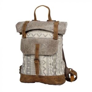 NWT Leather & Canvas Class Act Backpack 🎒 Bag